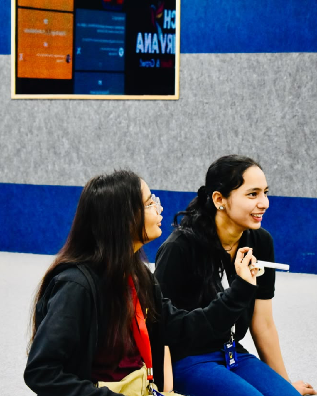 Behind the scenes at an event